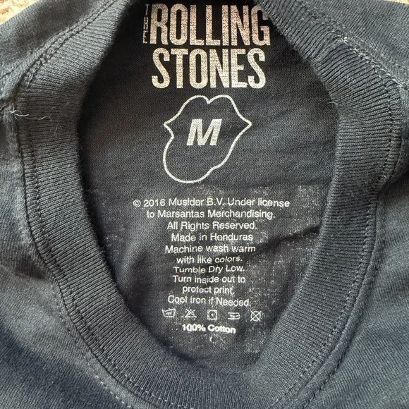 The Rolling Stones 2016 Tour Long Sleeve T Shirt Mens M Band Tee - Picture 6 of 8
